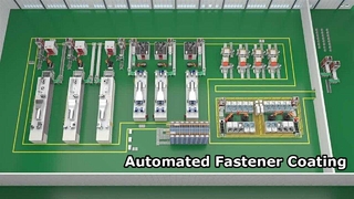 Цифровая интеллектуальная линия нанесения покрытий, полностью автоматизированная: очистка, дробеструйная обработка, нанесение покрытия, спекание